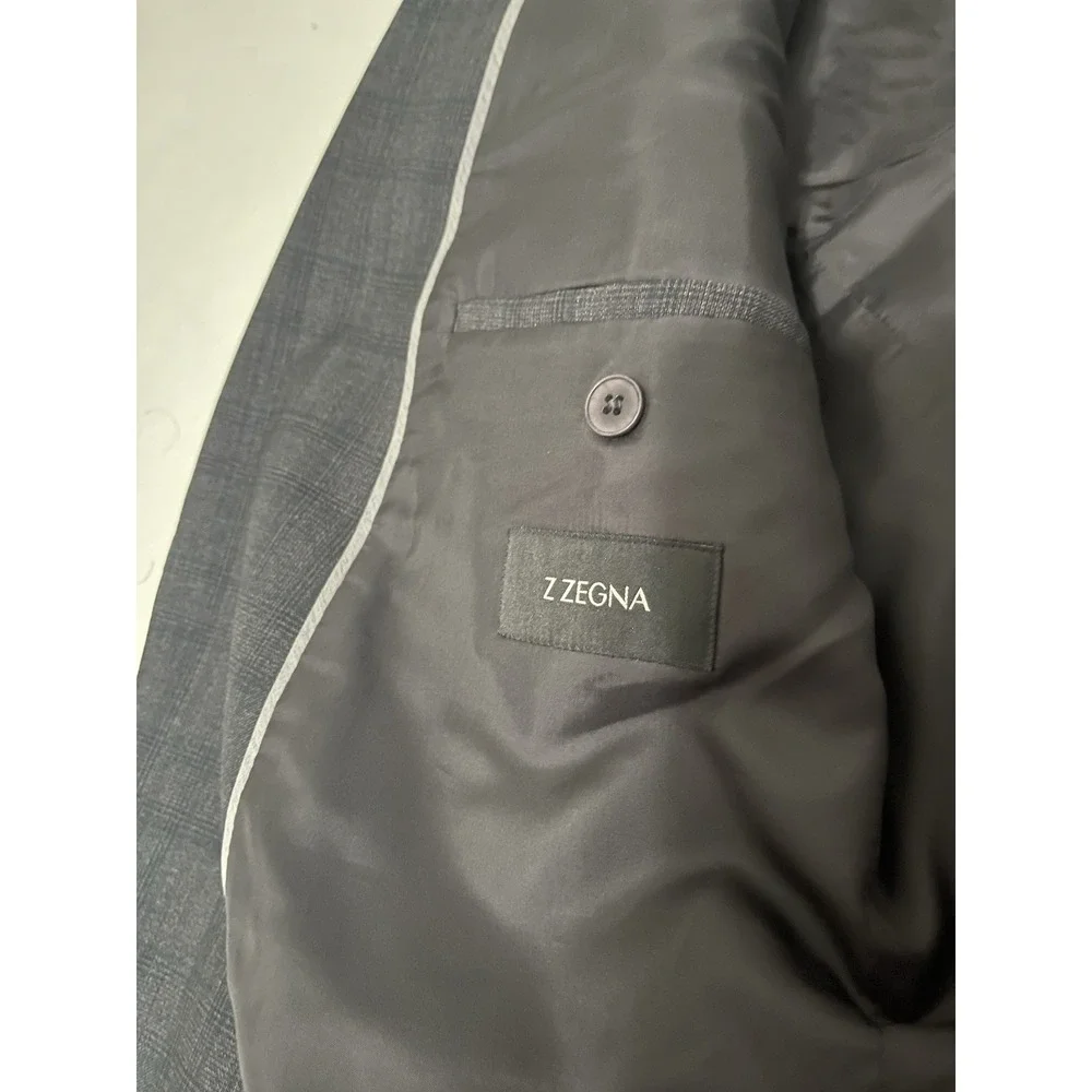 Z Zegna Blazer Men's‎ 54R Gray Turati Suit Jacket Blazer 100% Wool
